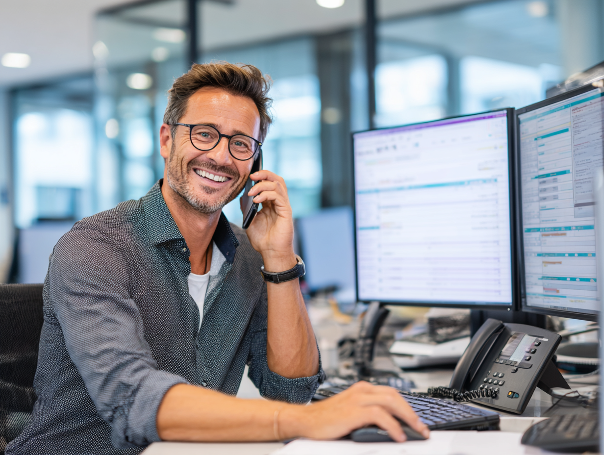 Soundproofing consultant scheduling a free dance studio acoustic consultation by phone